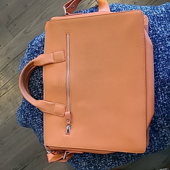 Campo Marzio Roma 1933 Leather Crossbody Laptop/Document Bag - Monte Cristo - Picture 5 of 10